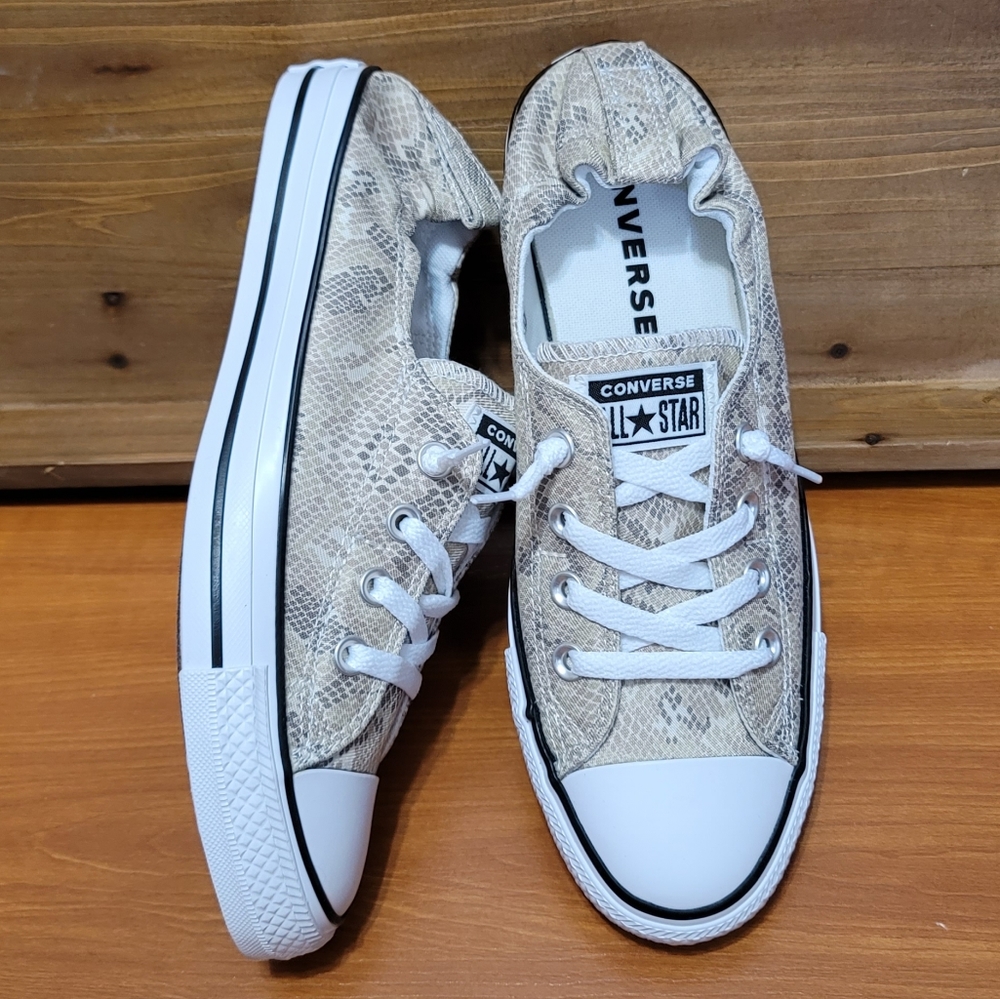 Converse Shorline Slip Snake Print Low Tops